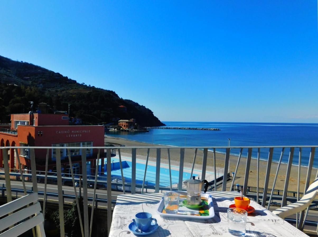 Trilocale Con Meravigliosa Vista Mare, Levanto Dış mekan fotoğraf