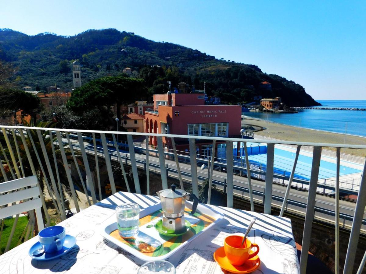 Trilocale Con Meravigliosa Vista Mare, Levanto Dış mekan fotoğraf